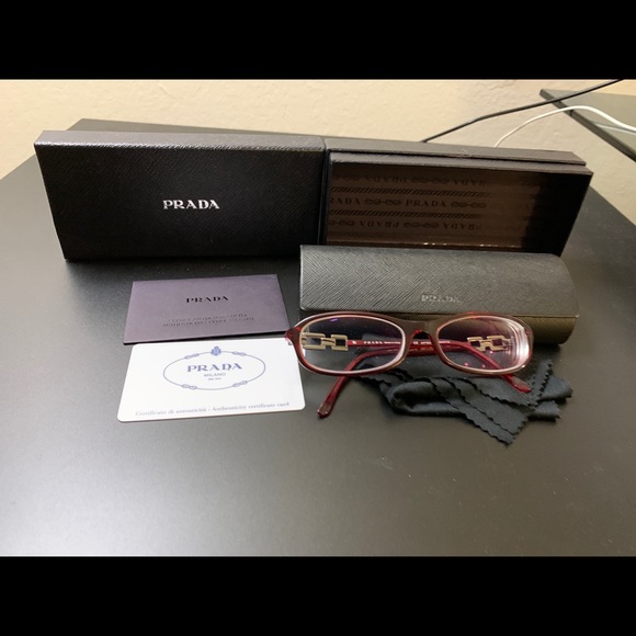 Prada glasses with rhinestones